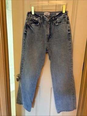 Frame Denim Light Blue Straight Leg Jeans